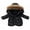 Black, variant on TAIAOJING Winter Coats for Kids with Hoods Child Color Winter Clothes Solid Warm Zipper Keep Jacket for Baby Boys Girls 6-12 Months