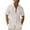 White, variant on Mens Short Sleeve Shirts Button Down Lapel Solid Color Tops
