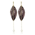 thumbnail image 1 of VANGANIA aretes para mujer con perla joyería accesorios regalo para mamá y novia, 1 of 4