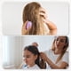 thumbnail image 3 of Cepillo de cabello portátil Unique Bargains, cepillo desenredante mini en forma de huevo, cepillo de masaje para mujeres en color púrpura, 3 of 7