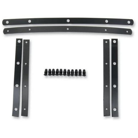 - Memphis Shades MEM0916 Memphis Slim Windshield Straps - 9 Bolts - Black