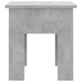 thumbnail image 3 of vidaXL Coffee Table Concrete Grey 40x40x42 cm Engineered Wood, 3 of 4