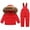 Red, variant on breaise Boys Girls Insulated Snowsuit Winter Cozy Outdoor Skisuit Thicken Warm Hooded Snowsuit Kids Ski Jacket Pants Set 12Months-6Years