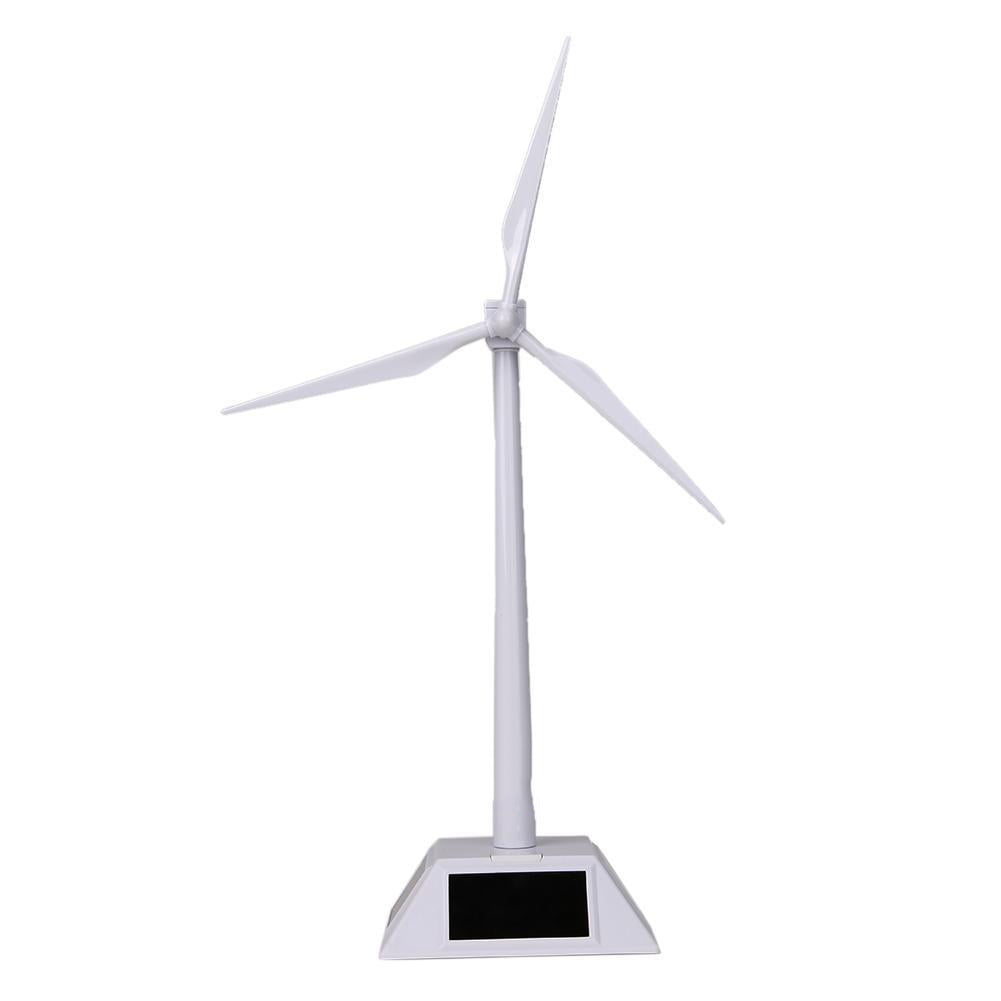 Cuteam Wind Turbine Toy,DIY Solar Power Rotating Base Windmill Wind