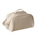 thumbnail image 4 of Bolsa de cosméticos bolsa de maquillaje de gran capacidad bolsa de maquillaje de doble cremallera bolsa de baño de viaje portátil blanca, 4 of 10