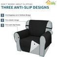 thumbnail image 3 of Easy-Going Non-Slip Sofa Slipcover Waterproof Couch Cover Pet Cover in Home, Oversized sofa, Black, 3 of 5