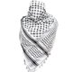 thumbnail image 1 of Bufanda Keffiyeh unisex de algodón con estampado tradicional árabe de pata de gallo y borlas. Versátil Shemagh para hombres y mujeres (100 % algodón, diseño ancho)., 1 of 3
