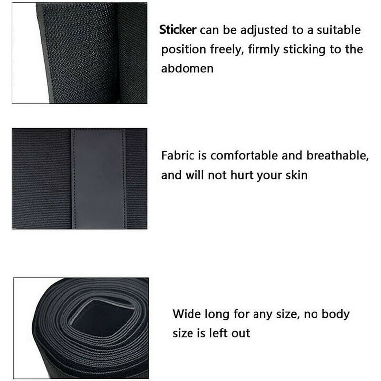 Shop White Label Tummy Wrap/Waist Trainer Belt Control - 5m Black Online