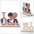 thumbnail image 4 of Independence Day Table Decoration Patriotic Wooden Sign 4th of July Centerpiece Letters Sign Stars and Stripes Tiered Tray Decor for Independence Day Decorations, 4 of 9