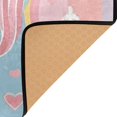 thumbnail image 4 of Unicorn with Flowers and Hearts Area Rug Washable 80 x 58 Floor Carpet Mat Non Slip for Bedroom Living Room Home Decor, 4 of 7