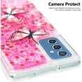 thumbnail image 5 of Case for Samsung Galaxy S23 FE, Galaxy S23 FE Case Cute Pink Glitter Luxury Sparkle Liquid Girls Women Quicksand Clear Soft TPU Protective Phone Case for Samsung Galaxy S23 FE Pink Butterfly, 5 of 10