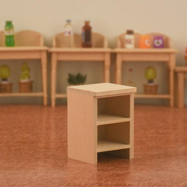 1/12 gabinete de casa de muñecas adornos librería en miniatura para niñas regalos de cumpleaños Bajo perfke armario de casa de muñecas