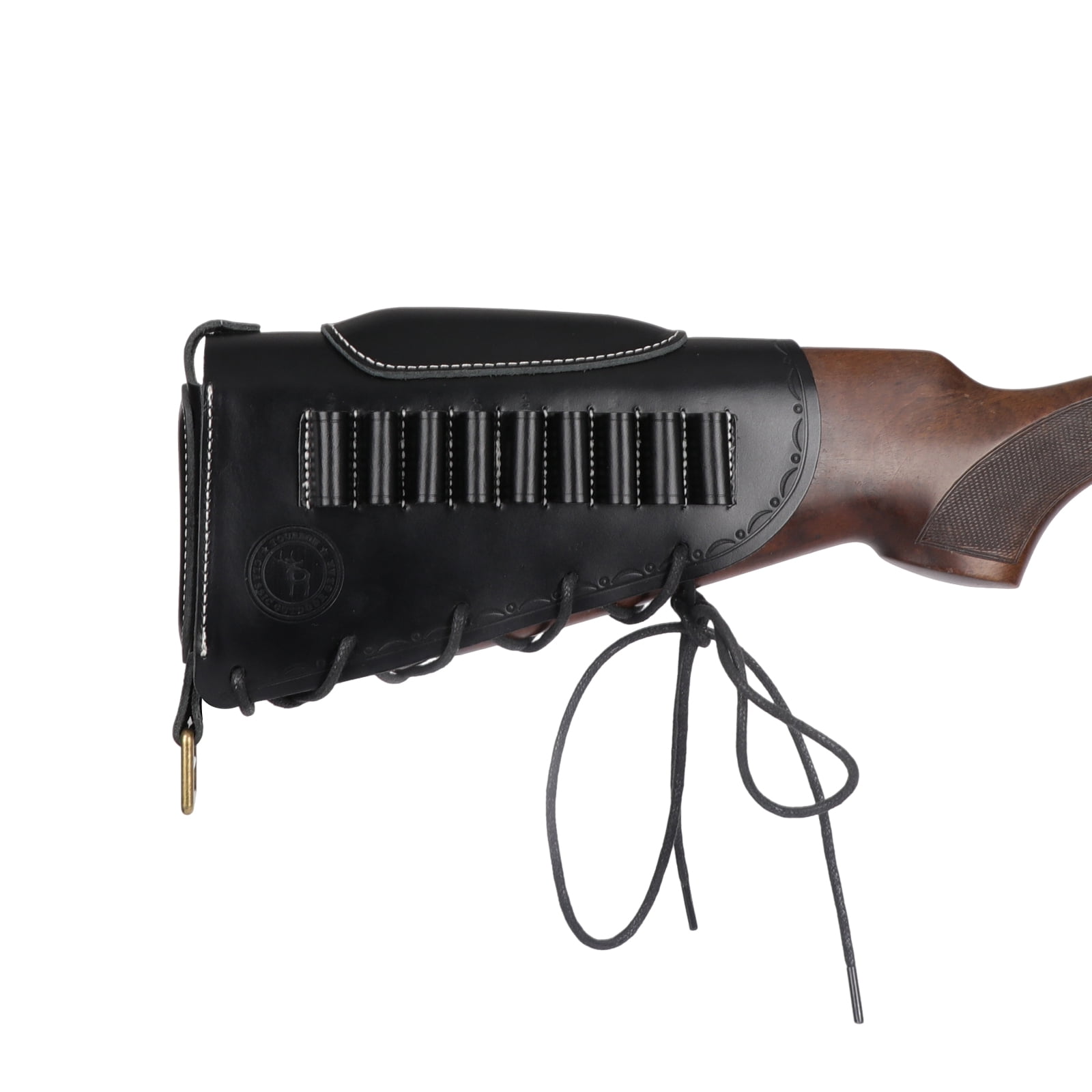 TOURBON Leather Recoil Pad  Extension Buttstock Cover -Black