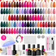 thumbnail image 1 of Kit de esmaltes de uñas en gel Beetles Winter Gel con luz UV, 75 unidades, 1 of 7