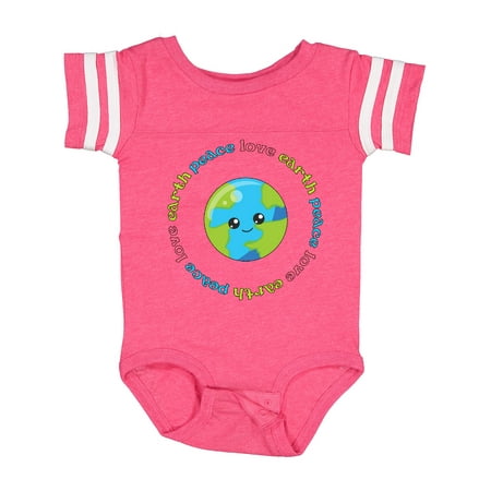 

Inktastic Peace Love Earth Gift Baby Boy or Baby Girl Bodysuit