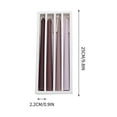 thumbnail image 3 of LEHOZIHEQ Taper Candles, Dripless Unscented Colored Candlesticks, Christmas Candles, for Birthday, Wedding, Garden Party Decor, Home Dining Table, Elegant French, 3 of 5