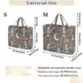 thumbnail image 2 of FORMRS Womens Corduroy Tote Bag Crossbody Shoulder Handbag with Pocket, Gray Halloween Skeleton, 2 of 7