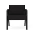 thumbnail image 2 of Waterfall Reception Waiting Oversize Guest Chair / Black Steel / Black, 2 of 5
