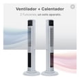 thumbnail image 4 of Ventilador Calentador de Torre, 2 en 1, con Temporizador y Control remoto Esquimal (Gris, 111 cm), 4 of 6