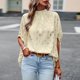 thumbnail image 1 of Blusa Mangas Largas Camisetas informales elegantes con manga de murciélago para mujer, camisetas de moda para ir al trabajo Ygjytge Beige T S para Mujer, 1 of 7