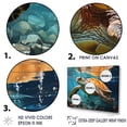 thumbnail image 3 of Designart "Modern Marine Turtle Illustration I" Animals Turtle Floater Framed Wall Decor, 3 of 5