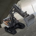 thumbnail image 2 of LELINTA Toy Remote Control Excavator RC Digger, 2.4Ghz 22 Channel Construction Vehicle Full Function Toy Metal Shovel with Sound Toy Engineering RC Truck Gifts for Boys Girls, 2 of 8