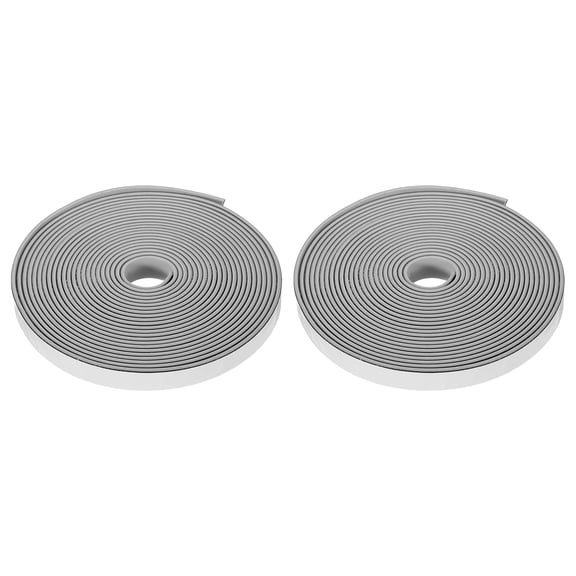 2Pcs Fire Seal Strip, 19.7 Feet Expandable Door Seal, 15mmW x 2mmT, Grey