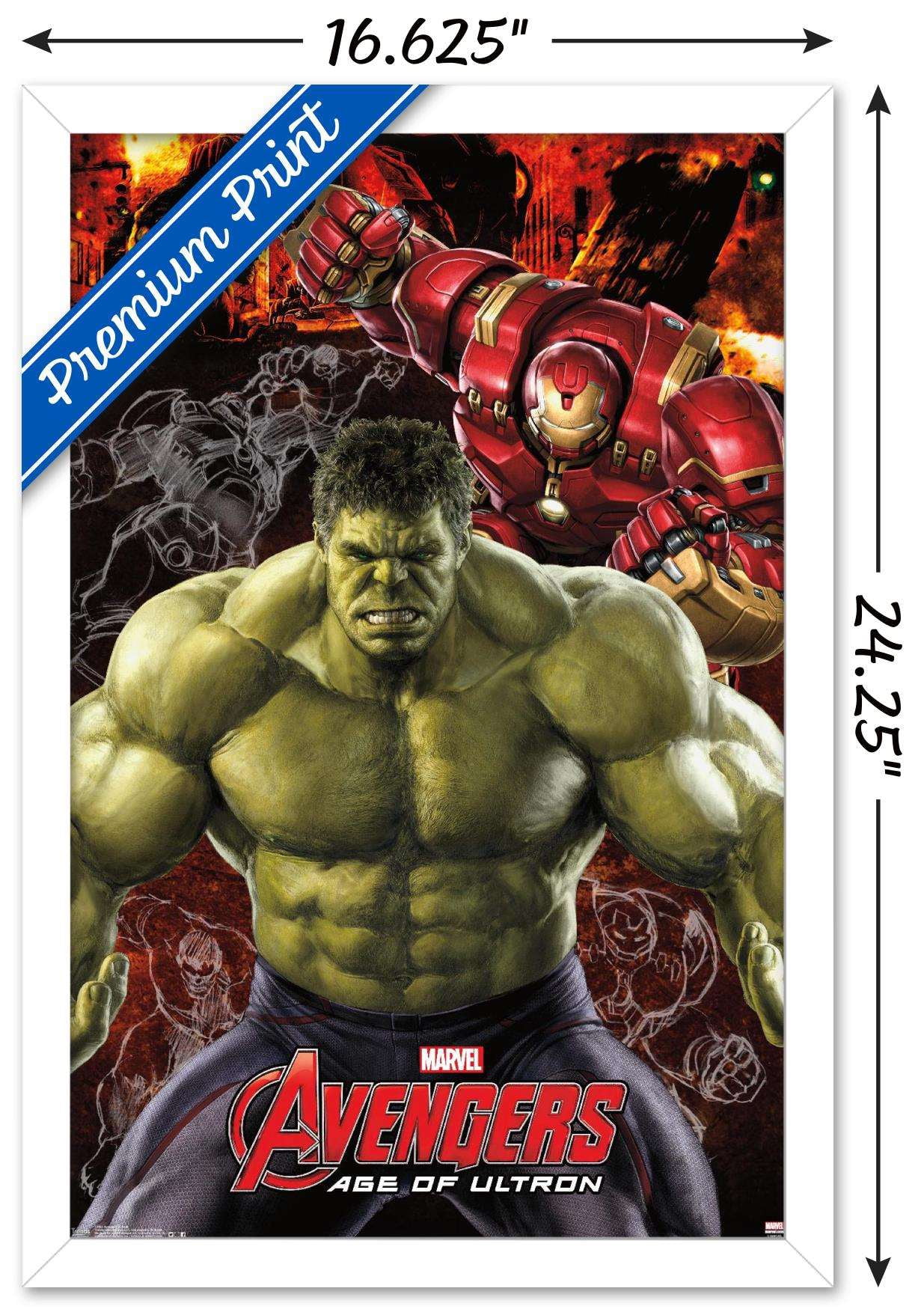 Marvel Cinematic Universe - Avengers - Age of Ultron - Hulk Wall Poster, 14.725" x 22.375", Framed