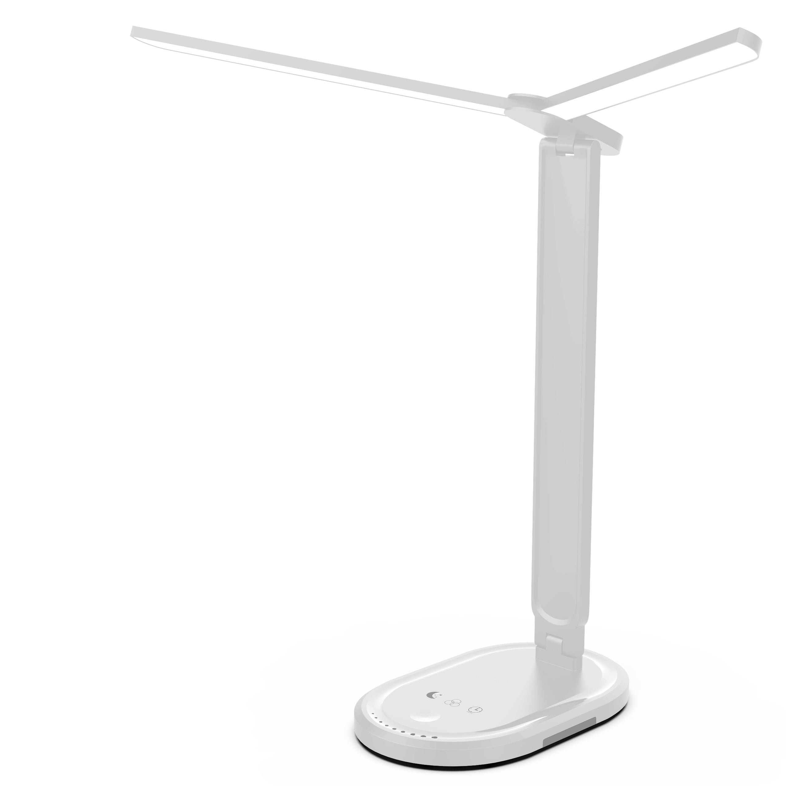 Govvep Foldable Dual Head LED Desk Lamp, 5-Level 1000LM Brightness, Adjustable Arms for Reading/Study
