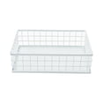 thumbnail image 4 of Cesta de almacenamiento de escritorio, bandeja de almacenamiento de rejilla de hierro, organizador portátil, caja de almacenaje de malla, contenedores blanco perfecl Cesta de almacenamiento de escritorio, 4 of 8