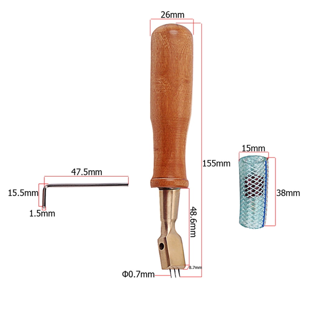 SILENRADAWN 1 Set Piano Tuning Hammer with Wood Bamboo Material for Professional Piano Parts Accessories Assorted Color