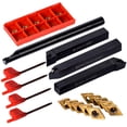 thumbnail image 2 of 10Pcs DCMT070204 Carbide Inserts ,12mm Lathe Turning Tool Holder,18Pcs/Set, 2 of 8