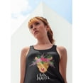 thumbnail image 2 of Cute Llama With Flower Crown. Tank Women -Image by Shutterstock, Female x-Small, 2 of 4