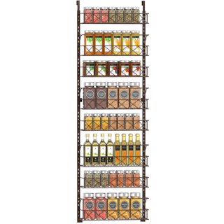 Olirum Over the Door Pantry Organizer, 6 Adjustable Baskets, Large Pantry  Organization and Storage, Hanging or Wall Mounted Spice Rack for Kitchen