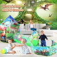 thumbnail image 3 of Bolígrafo Play Tent PigPen de 3 piezas con forma de dinosaurio con piscina de bolas para niños de más de 36 m, 3 of 7