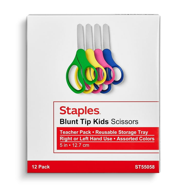 TRU RED Kids' Blunt Tip Stainless Steel Safety Scissors, 5 Long