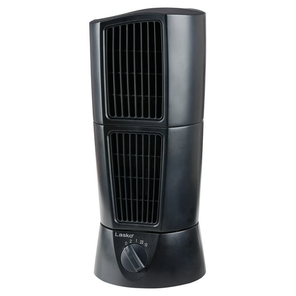 Lasko Wind Tower 14" 2-Speed Oscillating Multi-Directional Table Fan, Black, T14305