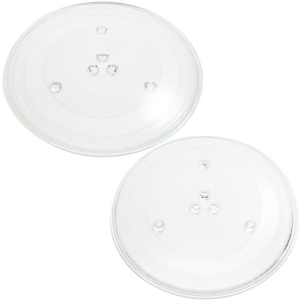 2Pack Replacement 203500 Microwave Turntable Glass Plate for Sharp, G
