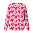 thumbnail image 4 of Qiopertar Mode Femmes Imprimé Col Rond Pull Tops Manches Longues Blouse Confortable Chandail en Molleton Offres de la Semaine Liquidation Moins de 5$ jusqu'à 90 % de Réduction, 4 of 4