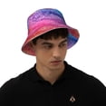 thumbnail image 4 of KLL Rainbow Glitter Cute Bucket Hat for Women Men Packable Travel Beach Sun Hat Outdoor Rave Accessories Reflective Fisherman Cap, 4 of 7