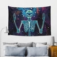 thumbnail image 5 of Xecao Space Skeleton Meditation Print Tapestry, Wall Hanging Room Funny Decor, Backdrop Room Decor for Bedroom Living Room dormitory, 5 of 8