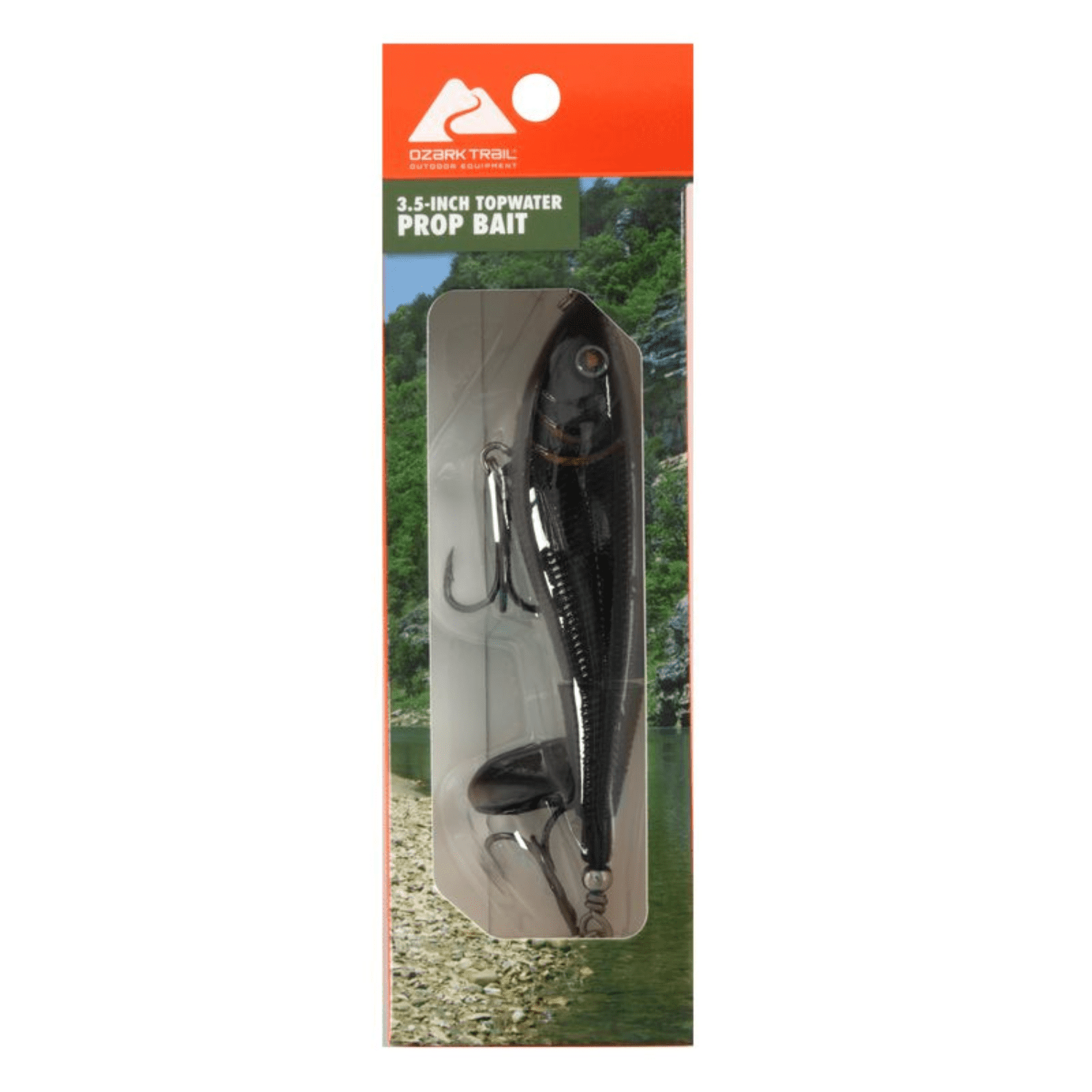 Ozark Trail Topwater Prop Bait Fishing Lure, Black - Walmart.com