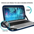 thumbnail image 2 of Laptop Sleeve Case 15.6 inch, Durable Shockproof Protective Computer Carrying Cover with Front Pocket, Briefcase Handbags Laptop Bag for 15.6 inch HP, Dell, Acer, Asus, Notebook, Blue, 2 of 14