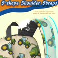 thumbnail image 5 of Tractor and Harvesters Cream Pattern 17" School Backpacks for Teens,Waterproof Oxford Fabric,S-Shape Padded Straps for School,Travel,Hiking,Camping, 5 of 6