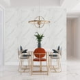 thumbnail image 4 of Dundee Deco Peel and Stick Faux Marble Wallpaper Roll, 24" x 9', White, Light Grey Veins, 4 of 8