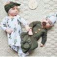 thumbnail image 4 of 2024 New Baby Infant Coming Home Large Blanket Boy Outfit Knotted Sleep Gown Neutral Baby Blankets Sleepwear Baby Knot Floral Customer Baby Long Sleeve Sleeping Gown With Hat Set For 0-3 Months Larg, 4 of 6