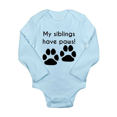 

CafePress - My Siblings Have Paws Body Suit - Long Sleeve Infant Bodysuit