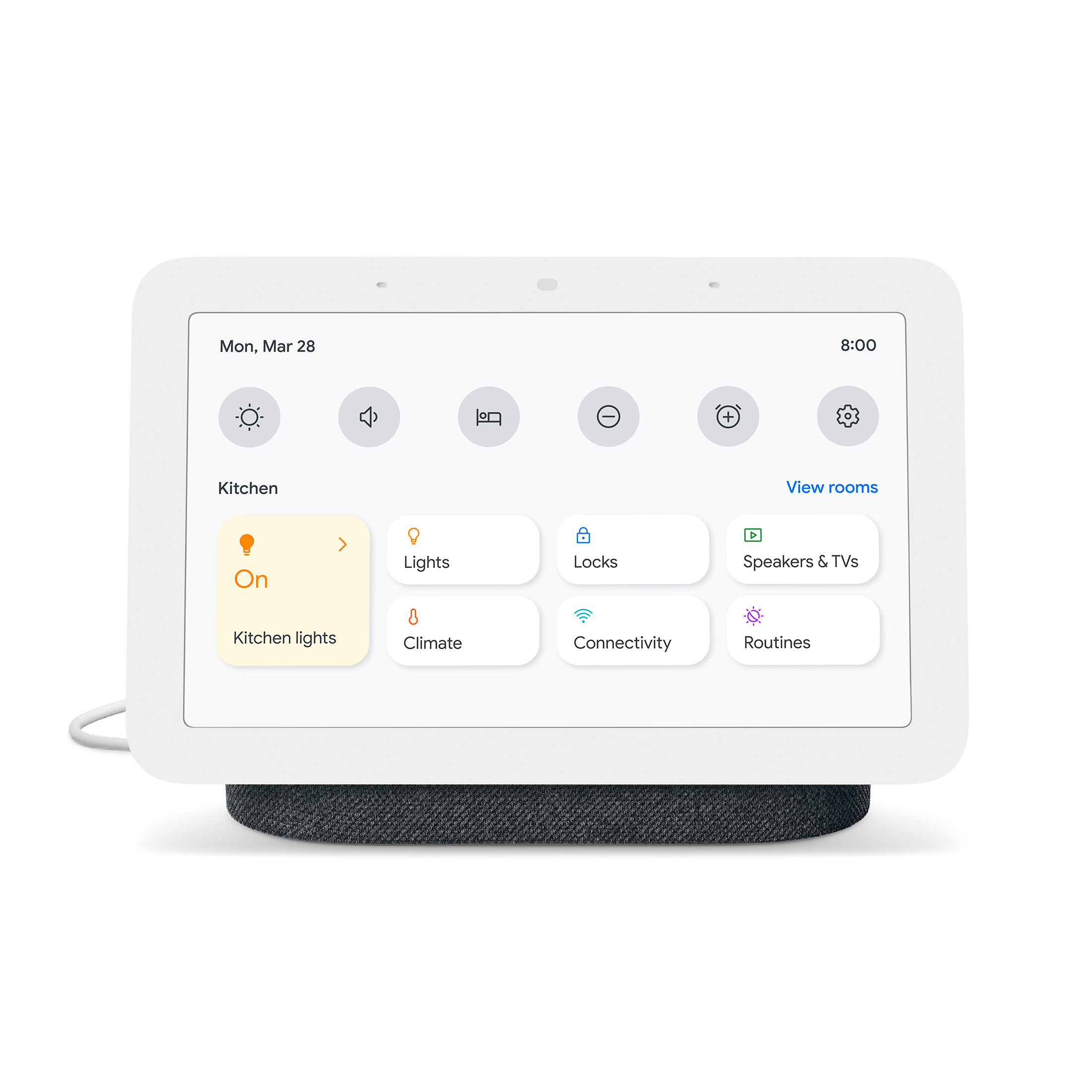 Google Nest Hub (Gen 2) Smart Home Display - Wiz Smart Wi-Fi Connected LED Light Bulb - Charcoal - image 4 of 10