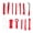 Red, variant on Suodoka 14Pcs Auto Removal Tool Kit Car Trim Pry Repair Set for Door Panel Audio Instrument Desk Red
