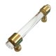 thumbnail image 4 of Tirador de cristal vintage chapado en cobre para armario de cocina Cepillado 120 mm, 4 of 7